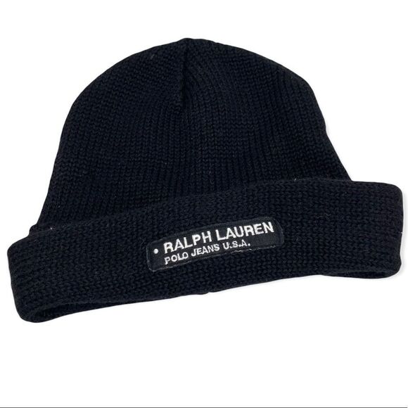 vintage Polo Ralph Lauren Wool blend Knitted Beanie - Picture 1 of 5